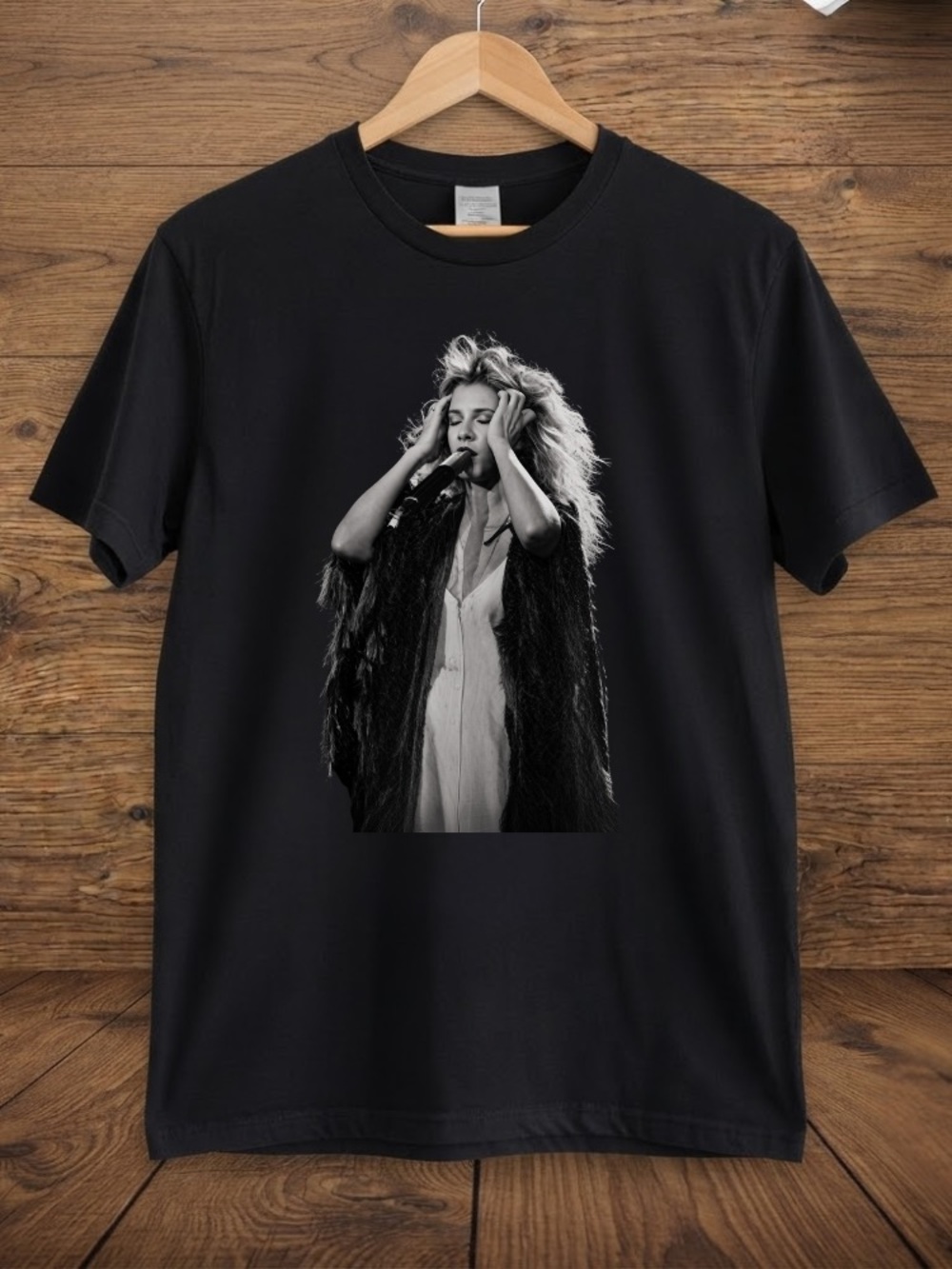 Stevie Nicks Fleetwood Mac Concert Music Rock Singer Vintage Black T-Shirt